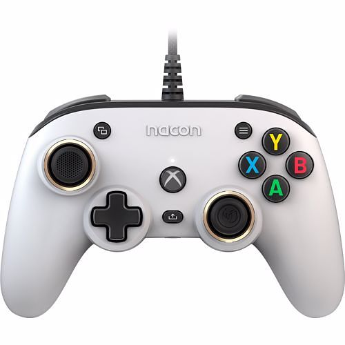 Foto van Nacon pro compact controller xbox one/series x|s/pc (wit)