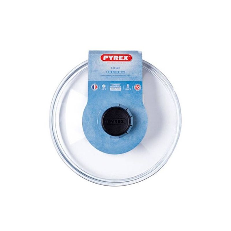 Foto van Pyrex - glazen deksel, 24 cm - pyrex classic accessories