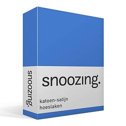 Foto van Snoozing - katoen-satijn - hoeslaken - 90x210 - meermin