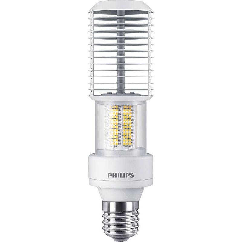 Foto van Philips lighting 63904400 led-lamp energielabel d (a - g) e40 55 w = 100 w warmwit (ø x l) 71 mm x 262 mm 1 stuk(s)