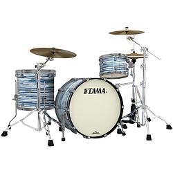 Foto van Tama mr32czus-bwo starclassic maple blue & white oyster 3d. shellset smoked black nickel hardware