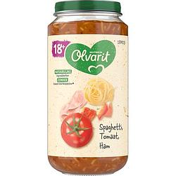 Foto van Olvarit spaghetti tomaat ham 18+ maanden 250g bij jumbo