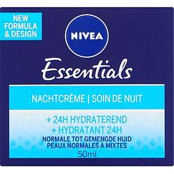 Foto van Nivea essentials nachtcreme +24h hydraterend 50ml bij jumbo