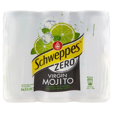 Foto van Schweppes zero virgin mojito 6 x 330ml bij jumbo