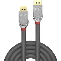 Foto van Lindy displayport aansluitkabel displayport stekker, displayport stekker 1.00 m grijs 36301 displayport-kabel