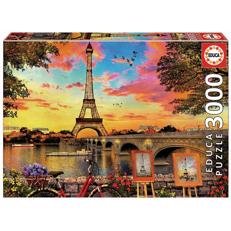 Foto van Educa puzzle 3000 sunset in paris
