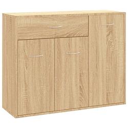 Foto van Vidaxl dressoir 88x30x70 cm spaanplaat sonoma eikenkleurig