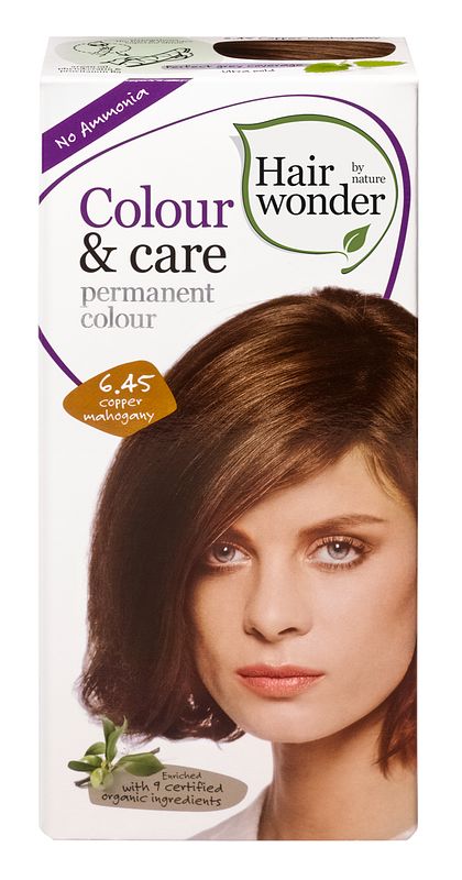 Foto van Hairwonder colour & care 6.45 koper mahonie 100ml