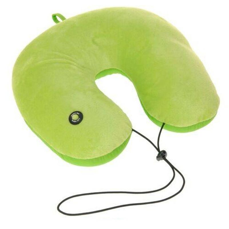 Foto van Pro world nekmassagekussen 32 cm polyester groen