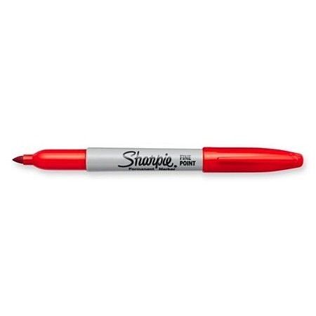 Foto van Sharpie rood permanent marker fine point