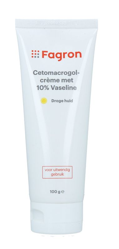 Foto van Fagron cetomacrogolcrème met vaseline 10%