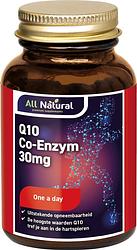 Foto van All natural q10 co-enzym 30mg capsules
