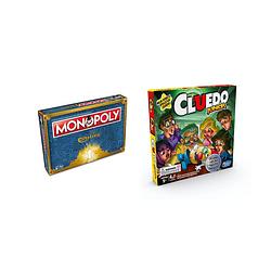 Foto van Spellenset - bordspel - 2 stuks - monopoly efteling & cluedo junior