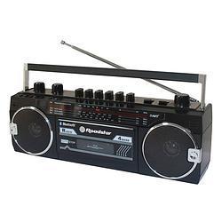 Foto van Roadstar rcr 3025 retro radio usb ghettoblaster bluetooth zwart