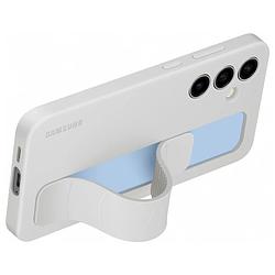 Foto van Samsung standing grip case - voor galaxy s24 fe telefoonhoesje grijs