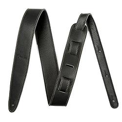 Foto van Fender artisan crafted leather strap 2 inch gitaarband zwart