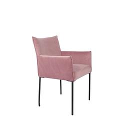 Foto van Anli style armchair dion velvet pink