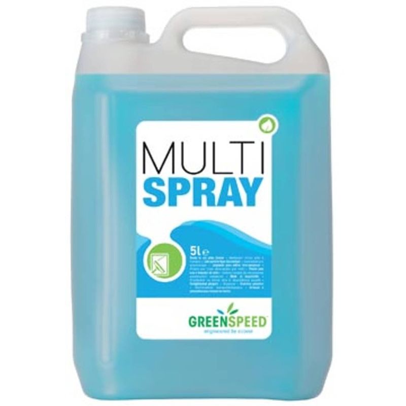 Foto van Greenspeed glas- en allesreiniger multi spray, citrusgeur, flacon van 5 liter