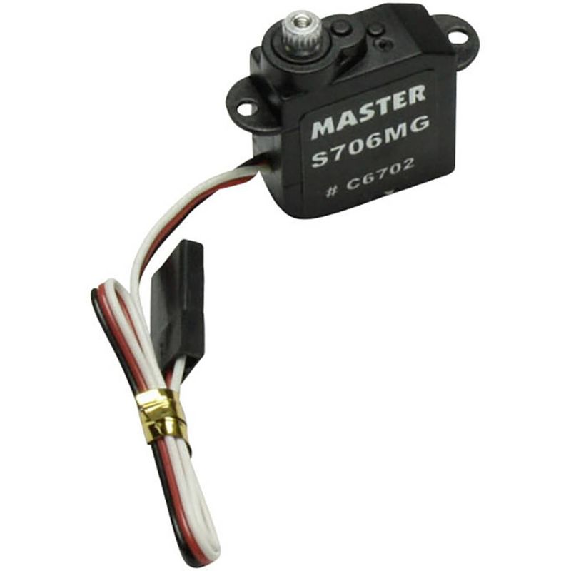 Foto van Master mini-servo s706 mg analoge servo materiaal (aandrijving): titanium stekkersysteem: uni (graupner/jr/futaba)