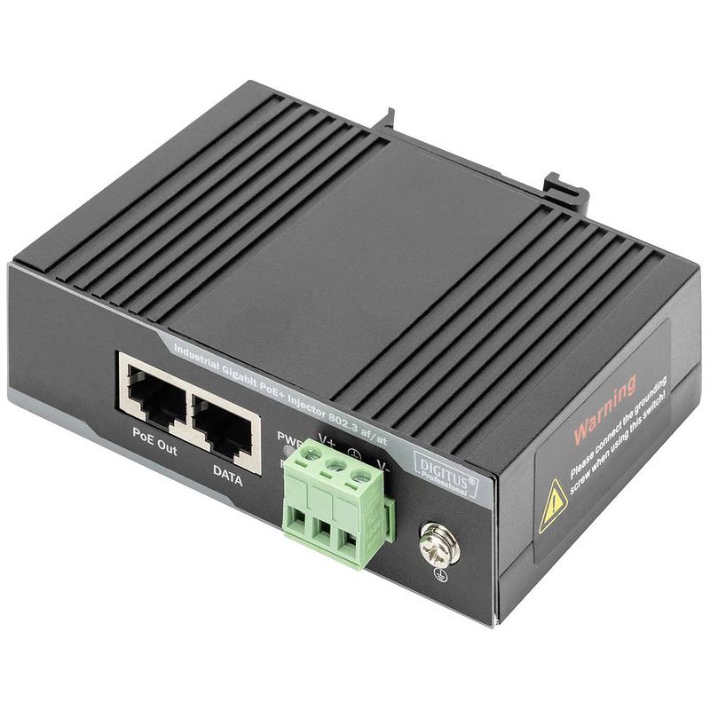 Foto van Digitus dn-651112 poe-injector 10 / 100 / 1000 mbit/s ieee 802.3af (12.95 w), ieee 802.3at (25.5 w)