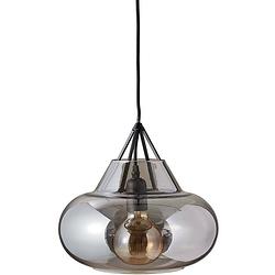 Foto van Dyberg larsen hanglamp polo smoked 29 cm glas/staal 60w grijs