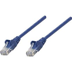 Foto van Intellinet 326018 rj45 netwerkkabel, patchkabel cat 5e u/utp 20.00 m blauw 1 stuk(s)