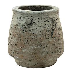 Foto van Clayre & eef beige decoratie bloempot ø 14*14 cm 6te0429