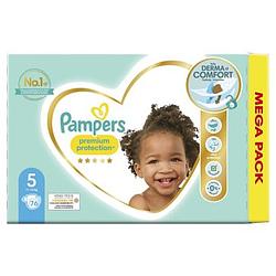 Foto van Pampers premium protection maat 5, luiers x76 bij jumbo