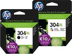 Foto van Hp 304xl inkt cartridge 4-kleuren bundel