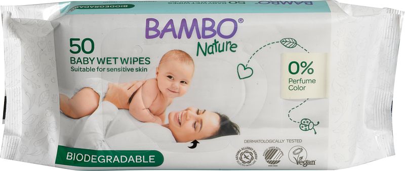 Foto van Bambo nature bio babydoekjes