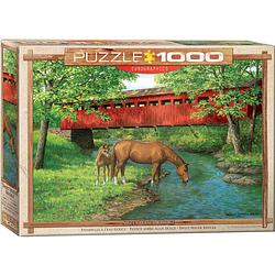 Foto van Eurographics puzzel sweet water bridge - persis clayton weirs - 1000 stukjes