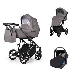 Foto van Born lucky kinderwagen 3 in 1 molto grijs