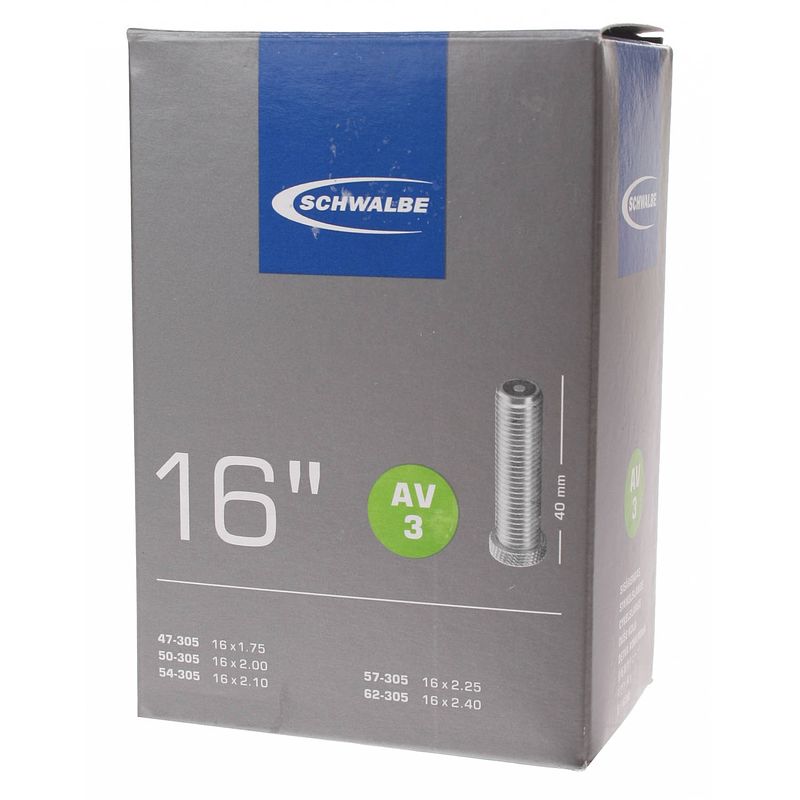 Foto van Schwalbe binnenband 16 inch (47/62-305) av 40 mm