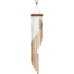 Foto van Meinl sc29b spiral wind chimes bronze 73 cm chimes met 16 staafjes