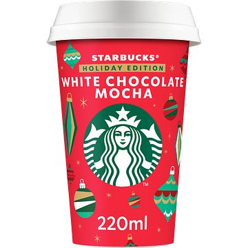 Foto van Starbucks® white chocolate mocha 220ml aanbieding bij jumbo | 2 verpakkingen a 220250 ml of bakken a 450 gram