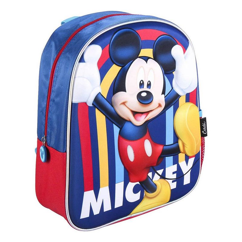 Foto van Schoolrugzak mickey mouse donkerblauw (25 x 31 x 10 cm)