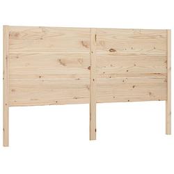 Foto van The living store houten hoofdeinde - 206 x 4 x 100 cm - rustiek ontwerp