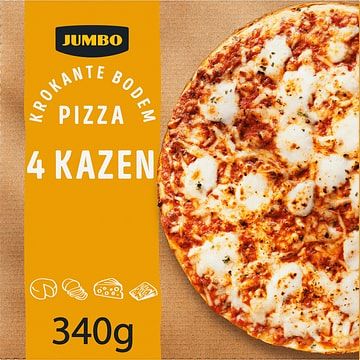 Foto van 3 voor € 6,00 | jumbo pizza 4 kazen 340g aanbieding bij jumbo