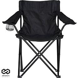 Foto van Infinity goods campingstoel - tuinstoel - vouwstoel - kampeerstoel - visstoel - zwart