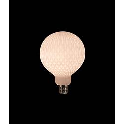 Foto van Led bulb ceramic pattern crystal 125x170mm 4w-2200k / e27 fi