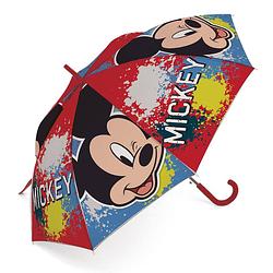 Foto van Disney paraplu mickey mouse junior 48 cm polyester rood