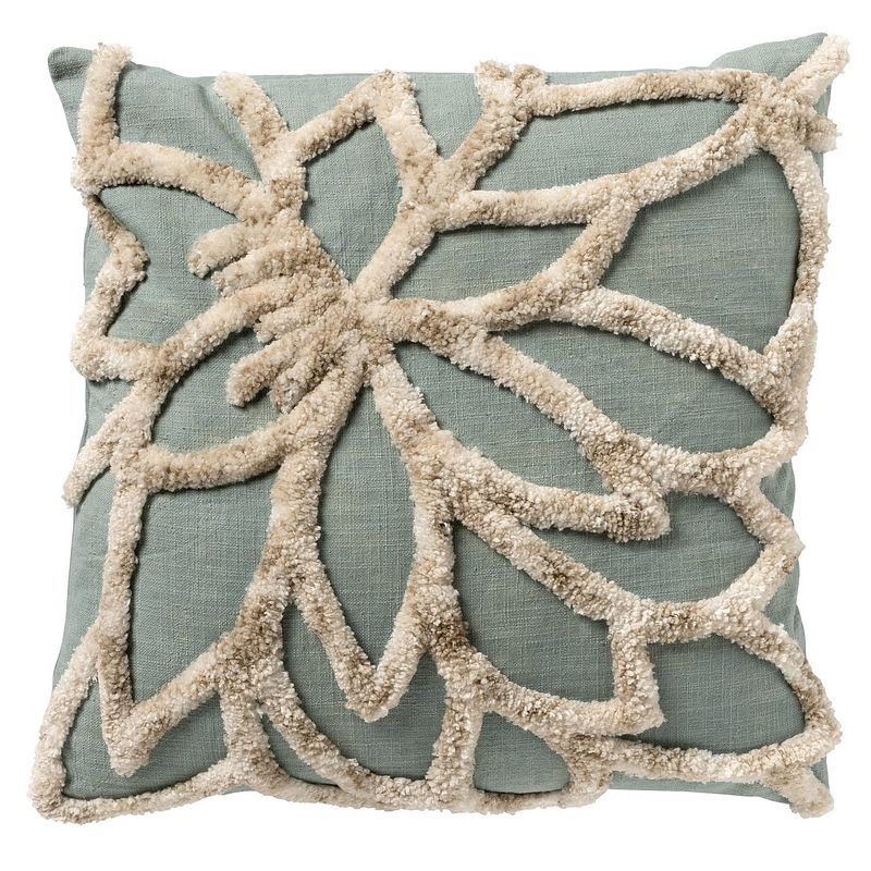 Foto van Dutch decor - livia - sierkussen 45x45 cm jadeite - groen