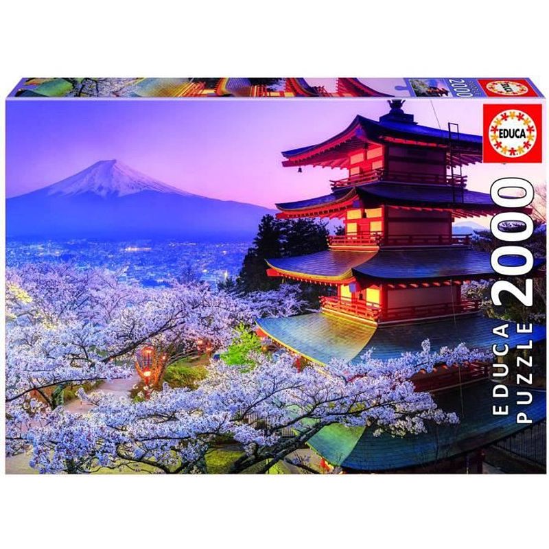 Foto van Educa puzzle 2000 pieces - mount fuji japan