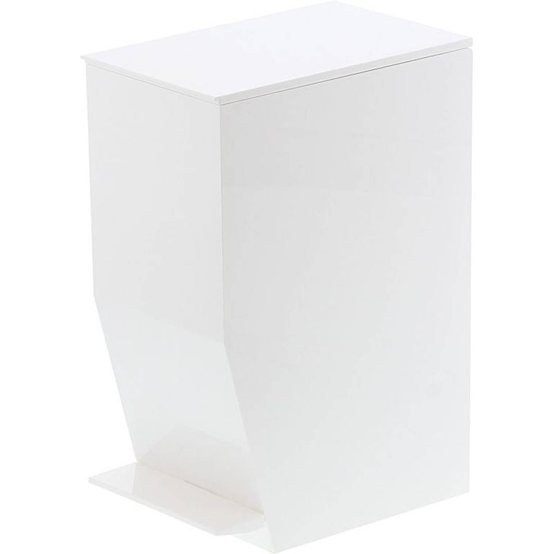 Foto van Yamazaki sanitary pedal bin - tower - white