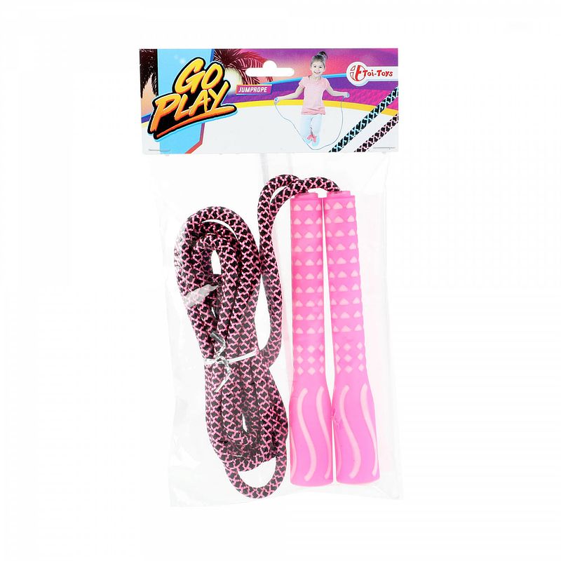 Foto van Toi-toys springtouw go play meisjes 230 cm roze