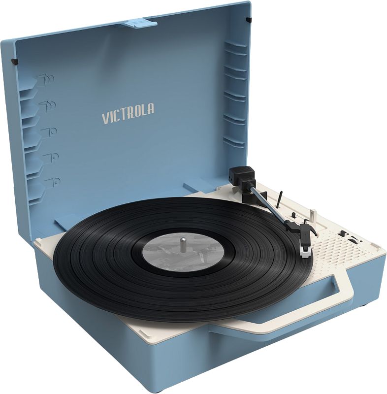 Foto van Victrola re-spin blauw