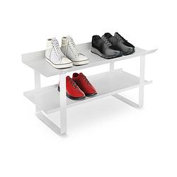 Foto van Gorillz layer - schoenenbank met opbergruimte - schoenenrek - schoenenkast - 8 paar - 80 cm - wit