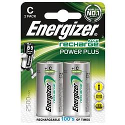 Foto van Energizer herlaadbare batterijen power plus c, blister van 2 stuks