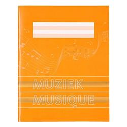 Foto van 1x stuks a5 muziekschriften oranje - schriften