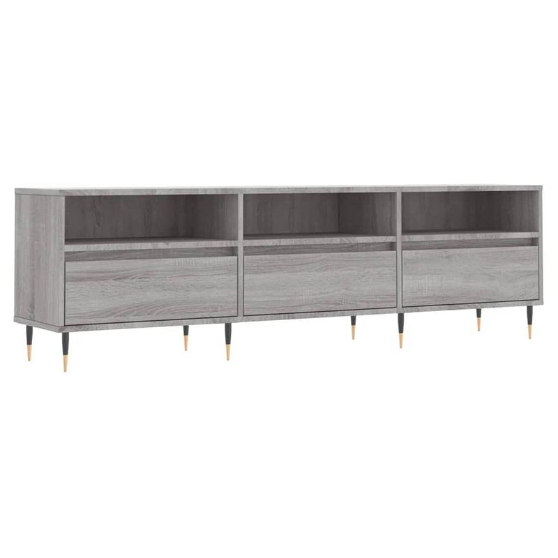 Foto van Vidaxl tv-meubel 150x30x44,5 cm bewerkt hout grijs sonoma eikenkleurig